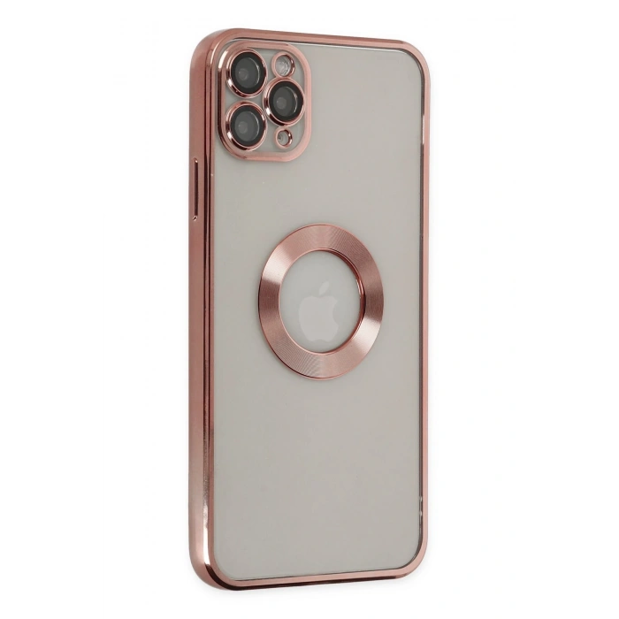 Mey İthalat®   iPhone 11 Pro Kılıf Slot Silikon - Rose Gold