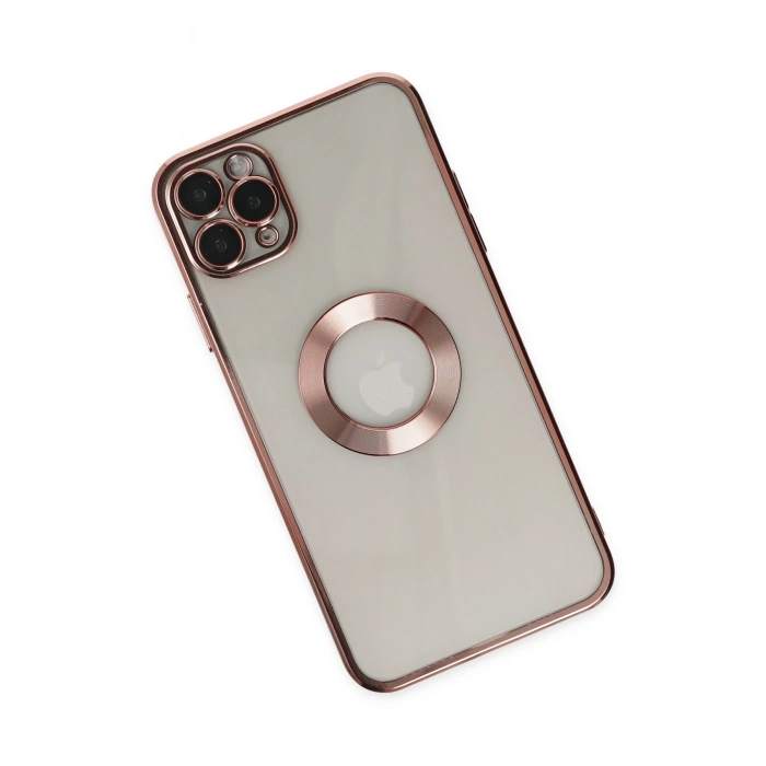 Mey İthalat®   iPhone 11 Pro Kılıf Slot Silikon - Rose Gold