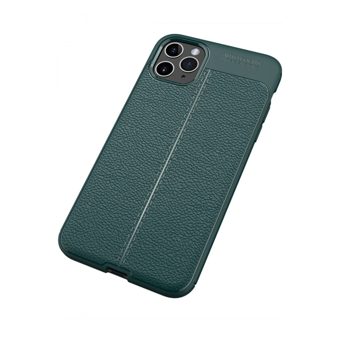 Mey İthalat®   iPhone 11 Pro Max Kılıf Auto Focus Kapak - Yeşil