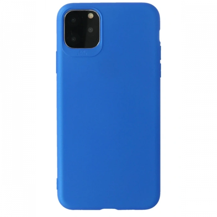 Mey İthalat®   iPhone 11 Pro Max Kılıf First Silikon - Mavi