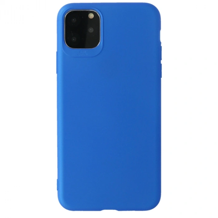 Mey İthalat®   iPhone 11 Pro Max Kılıf First Silikon - Mavi
