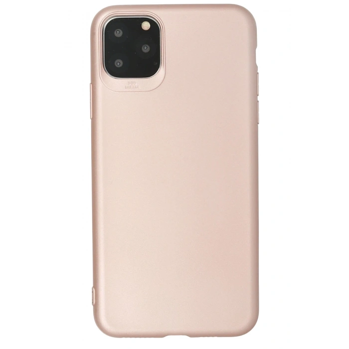Mey İthalat®   iPhone 11 Pro Max Kılıf First Silikon - Rose Gold