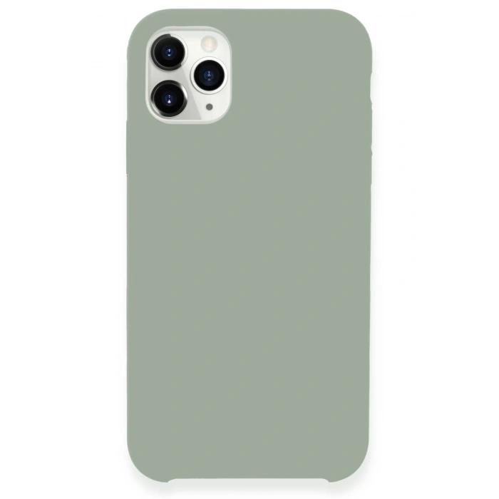 Mey İthalat®   iPhone 11 Pro Max Kılıf Lansman Legant Silikon - Açık Gri