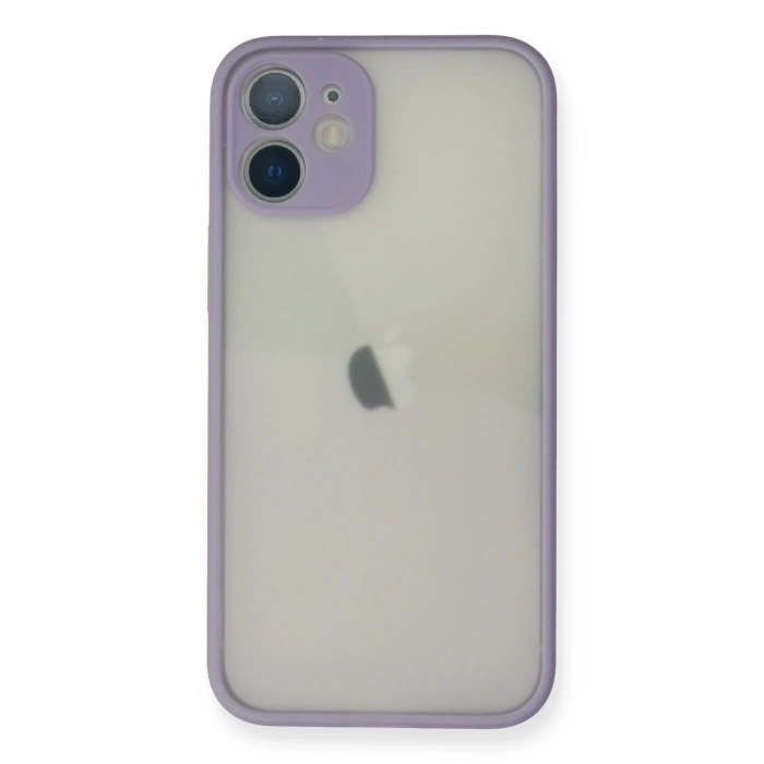 Mey İthalat®   iPhone 11 Pro Max Kılıf Montreal Silikon Kapak - Mor