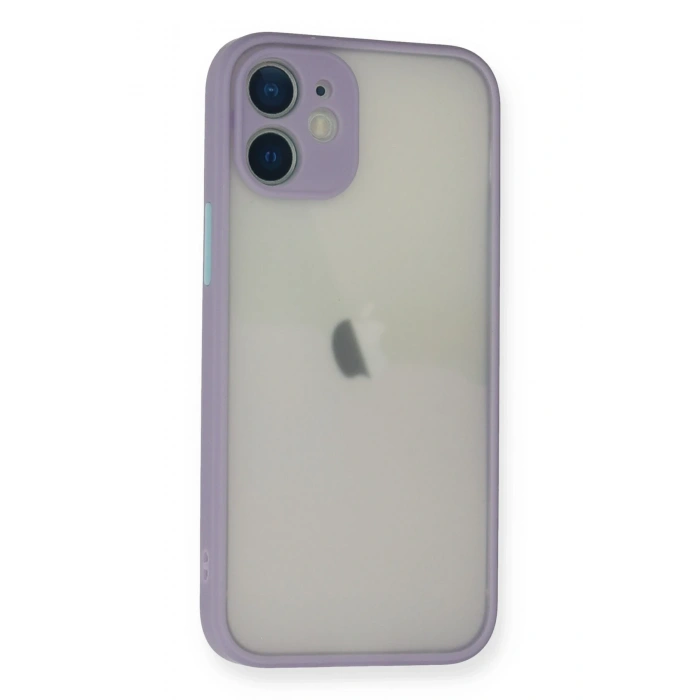 Mey İthalat®   iPhone 11 Pro Max Kılıf Montreal Silikon Kapak - Mor