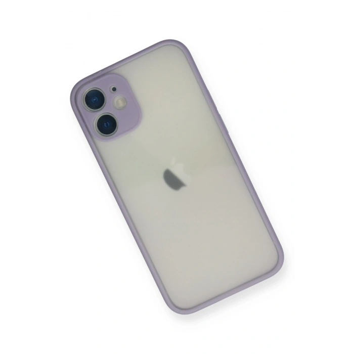 Mey İthalat®   iPhone 11 Pro Max Kılıf Montreal Silikon Kapak - Mor