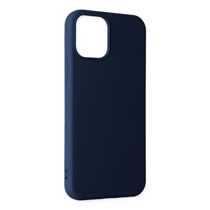 Mey İthalat®   iPhone 11 Pro Max Kılıf Nano içi Kadife Silikon - Lacivert