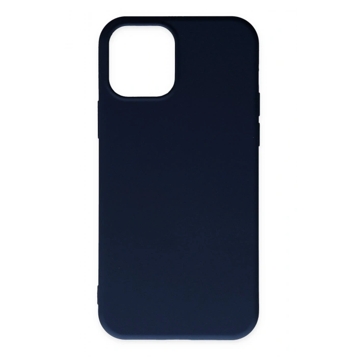 Mey İthalat®   iPhone 11 Pro Max Kılıf Nano içi Kadife Silikon - Lacivert