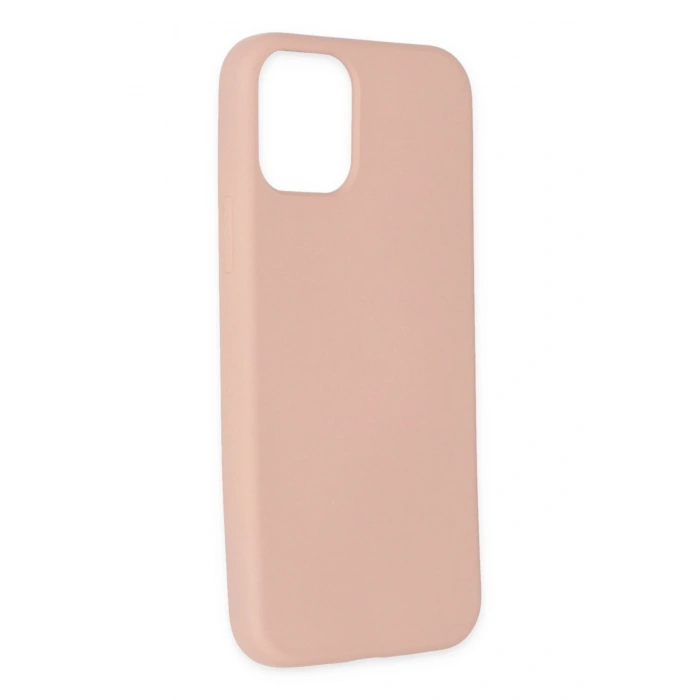 Mey İthalat®   iPhone 11 Pro Max Kılıf Nano içi Kadife Silikon - Pudra
