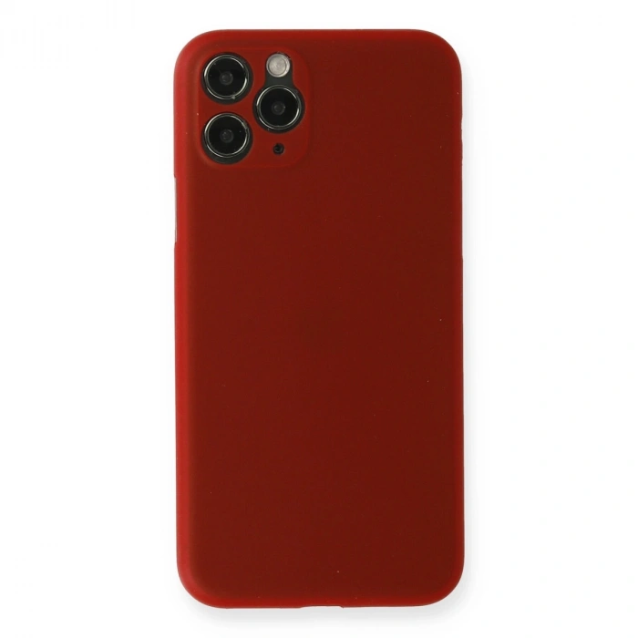 Mey İthalat®   iPhone 11 Pro Max Kılıf PP Ultra İnce Kapak - Kırmızı