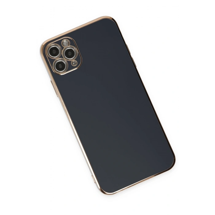 Mey İthalat®   iPhone 11 Pro Max Kılıf Volet Silikon - Siyah