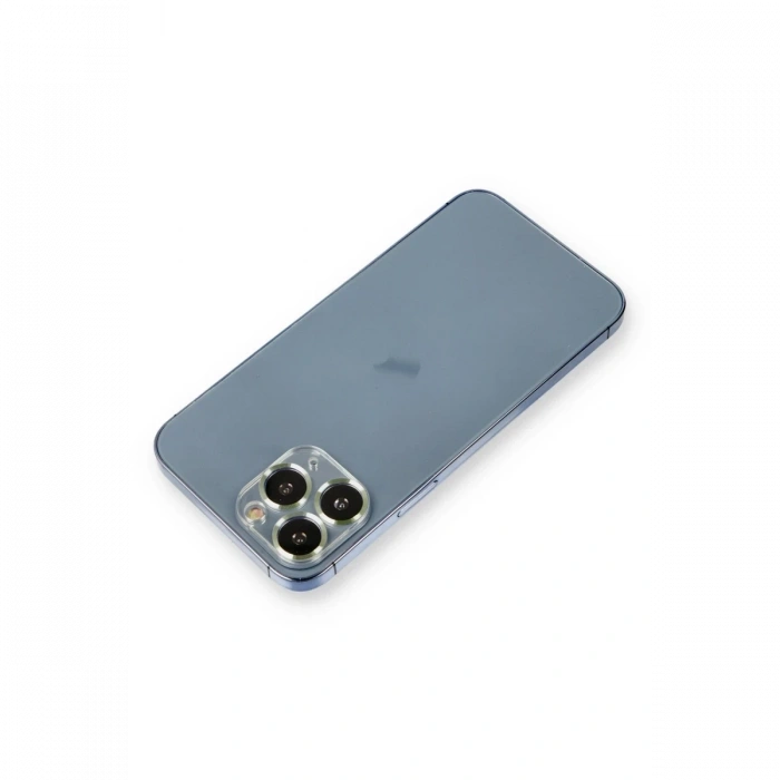 Mey İthalat®   iPhone 11 Pro Max Metal Kamera Lens Koruma Cam - Açık Yeşil