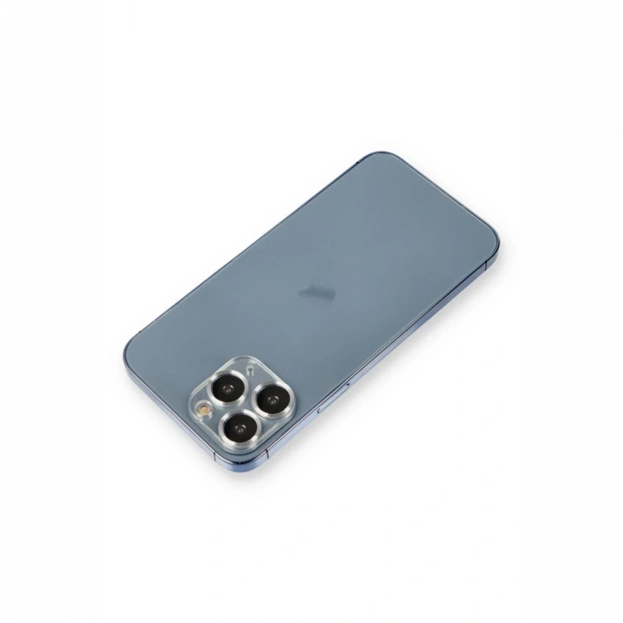 Mey İthalat®   iPhone 11 Pro Max Metal Kamera Lens Koruma Cam - Gümüş
