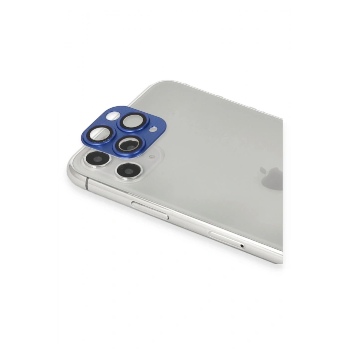 Mey İthalat®   iPhone 11 Pro Max Pers Alüminyum Kamera Lens - Lacivert