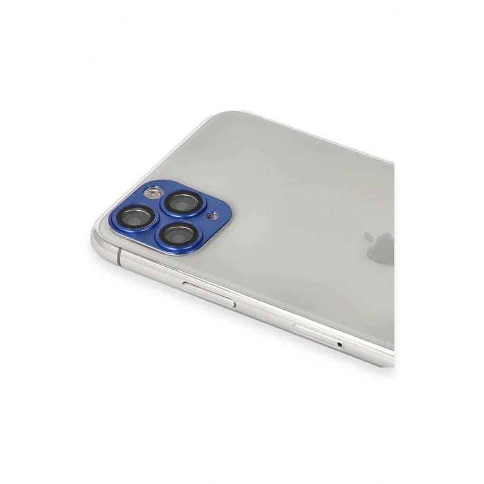 Mey İthalat®   iPhone 11 Pro Max Pers Alüminyum Kamera Lens - Lacivert