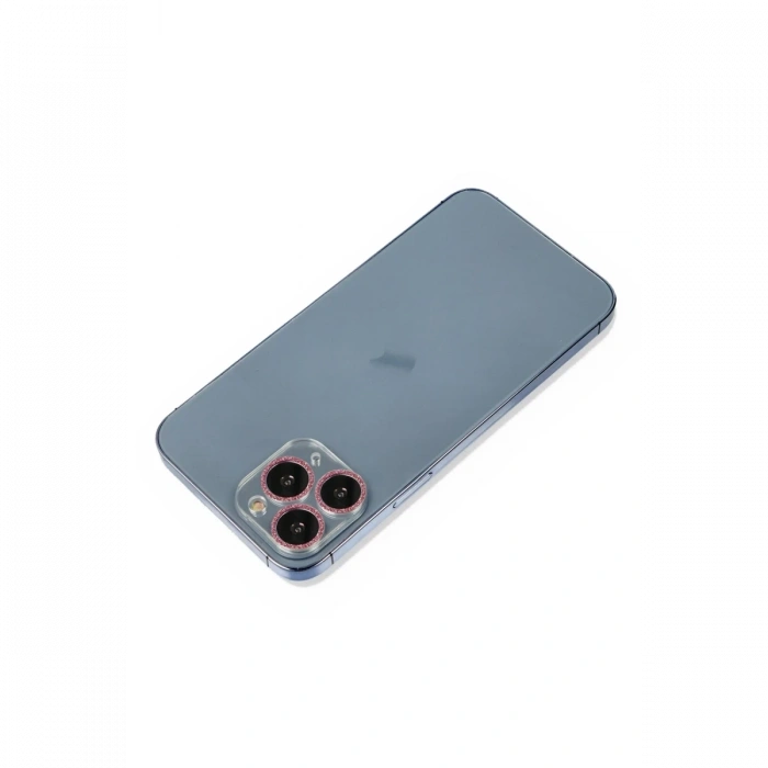 Mey İthalat®   iPhone 11 Pro Max Shine Kamera Lens Koruma Cam - Pembe