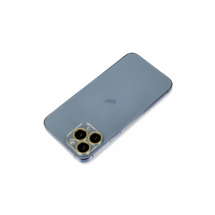 Mey İthalat®   iPhone 11 Pro Shine Kamera Lens Koruma Cam - Gold