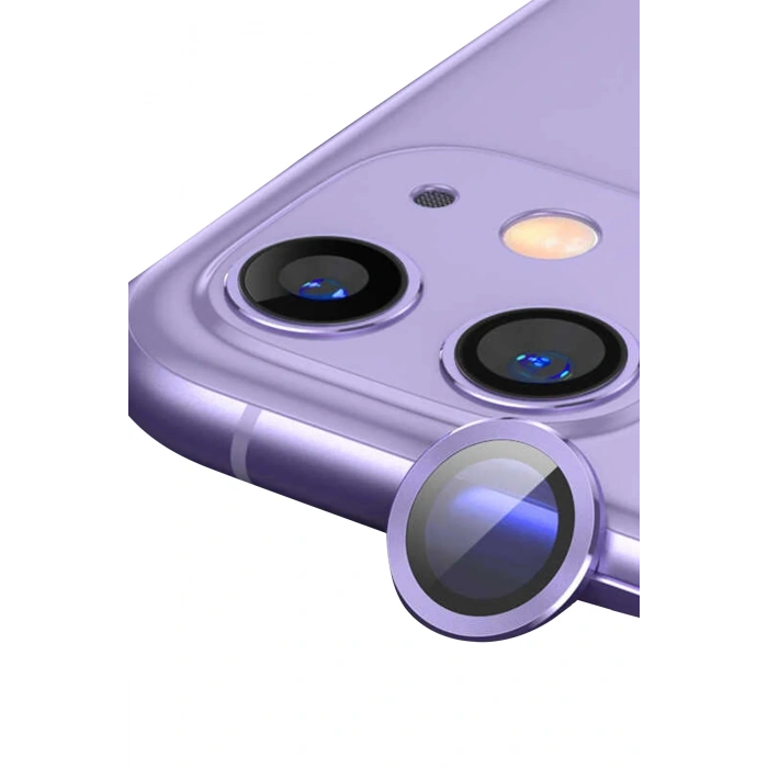 Mey İthalat®   iPhone 11 Raze Metal Kamera Lens - Mor