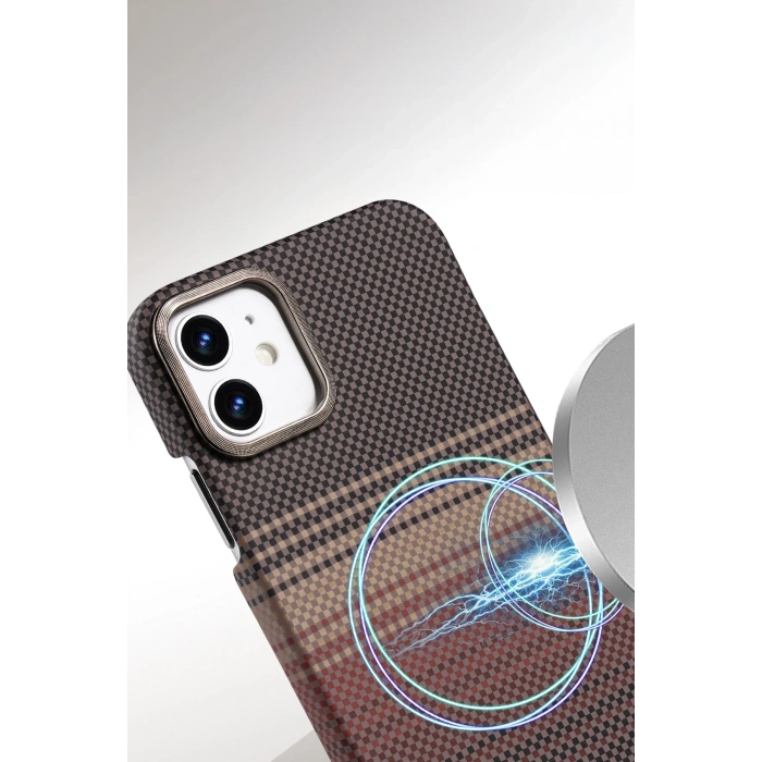 Mey İthalat®   iPhone 11 Vega Magsafe Kapak - Çöl Titanyum