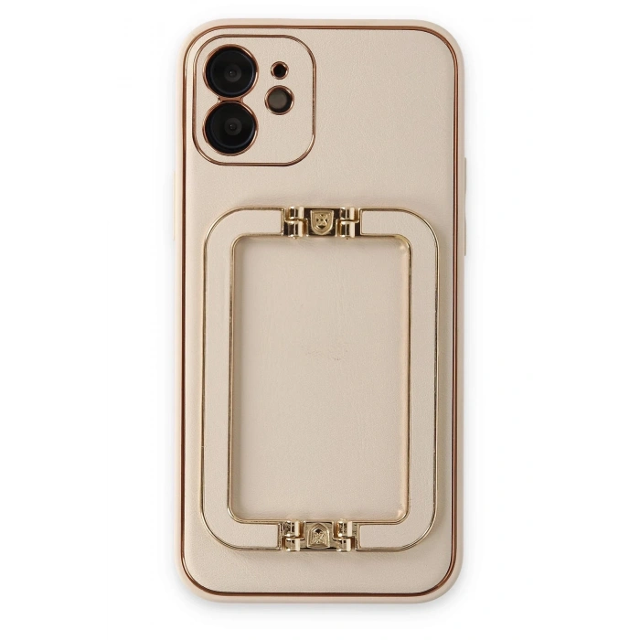 Mey İthalat®   iPhone 12 Kılıf Coco Elit Kapak - Gold