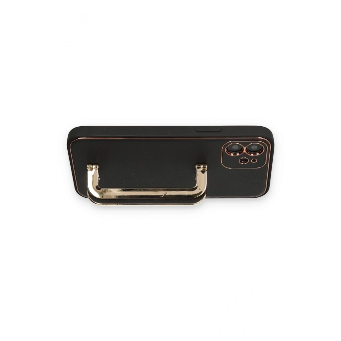 Mey İthalat®   iPhone 12 Kılıf Coco Elit Kapak - Siyah
