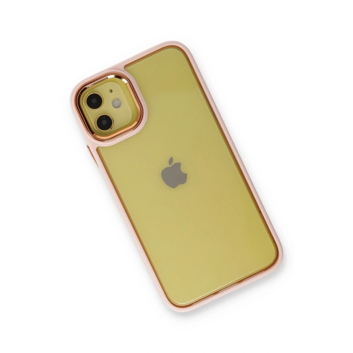 Mey İthalat®   iPhone 12 Kılıf Dora Kapak - Pudra