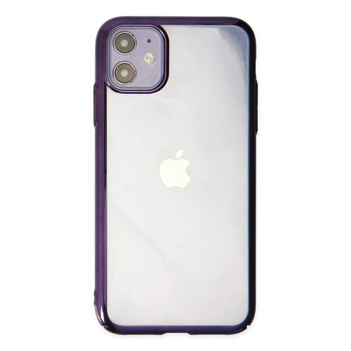 Mey İthalat®   iPhone 12 Kılıf Element Silikon - Mor