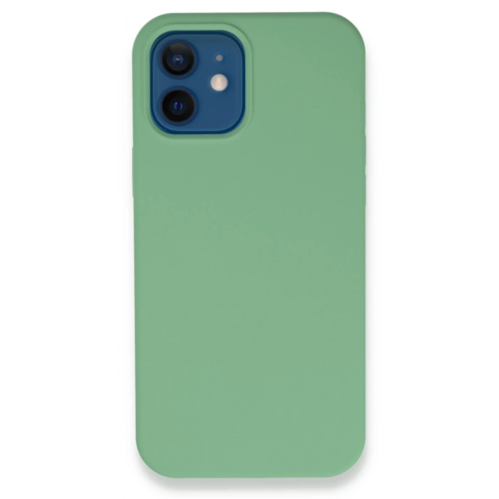 Mey İthalat®   iPhone 12 Kılıf Lansman Legant Silikon - Yeşil