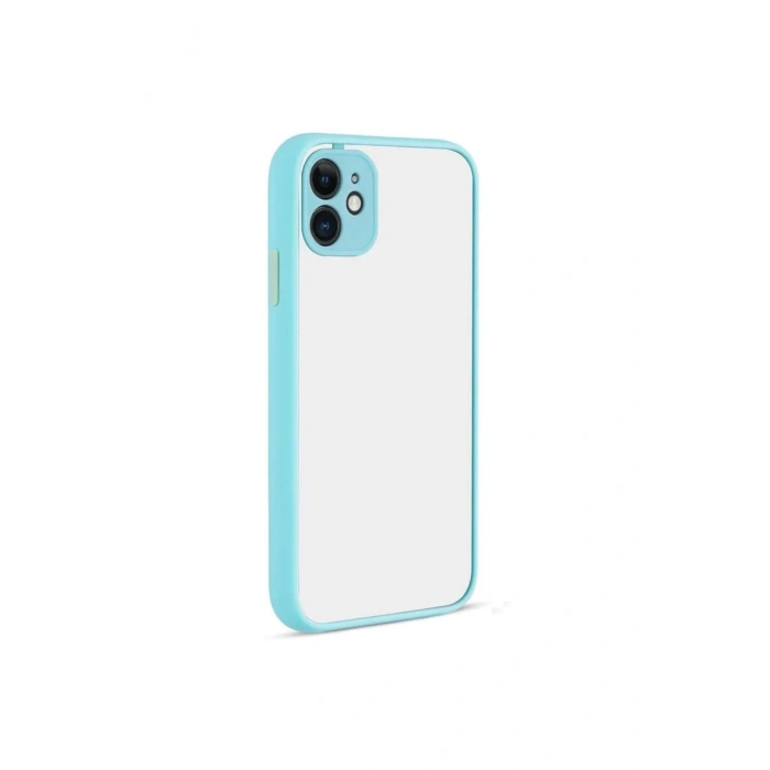Mey İthalat®   iPhone 12 Kılıf Montreal Silikon Kapak - Turkuaz