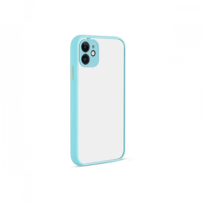 Mey İthalat®   iPhone 12 Kılıf Montreal Silikon Kapak - Turkuaz