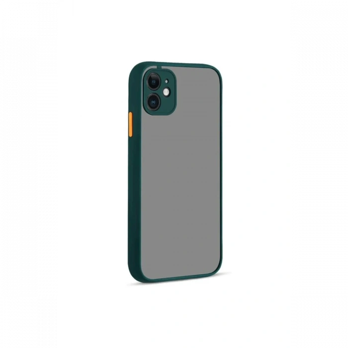 Mey İthalat®   iPhone 12 Kılıf Montreal Silikon Kapak - Yeşil