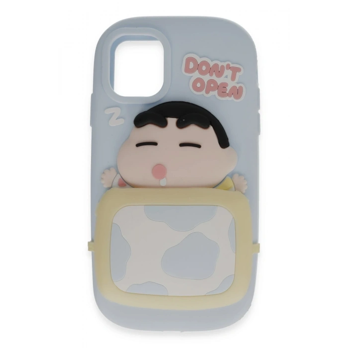 Mey İthalat®   iPhone 12 Kılıf Poky Karakter Silikon Kapak - Desen 3