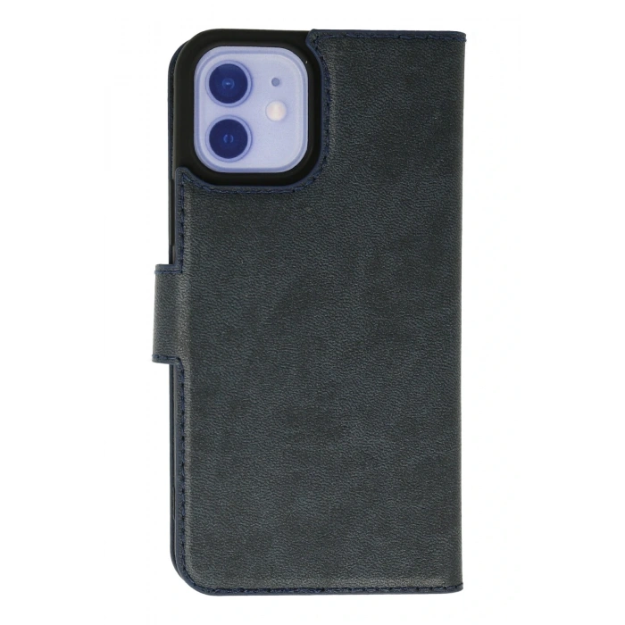Mey İthalat®   iPhone 12 Kılıf Trend S Plus Kapaklı Kılıf - Lacivert