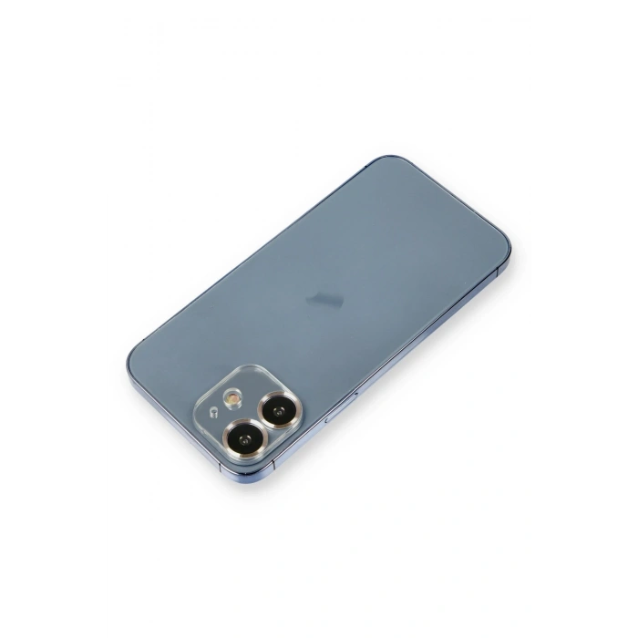 Mey İthalat®   iPhone 12 Metal Kamera Lens Koruma Cam - Gold