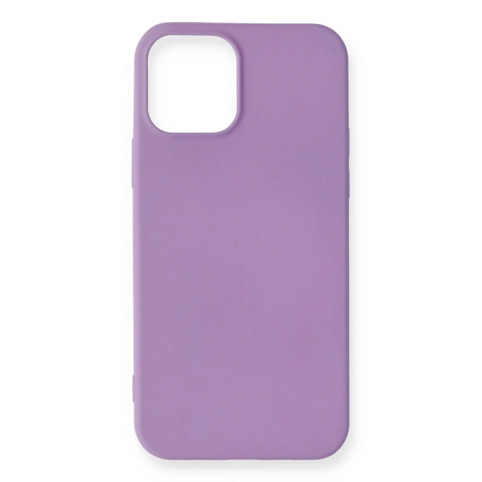 Mey İthalat®   iPhone 12 Mini Kılıf First Silikon - Lila