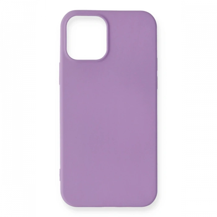 Mey İthalat®   iPhone 12 Mini Kılıf First Silikon - Lila