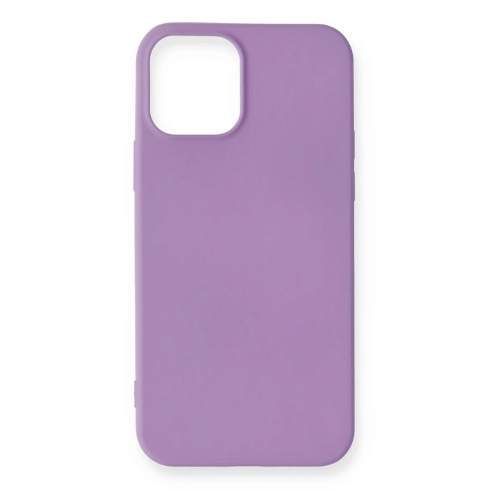 Mey İthalat®   iPhone 12 Mini Kılıf First Silikon - Lila