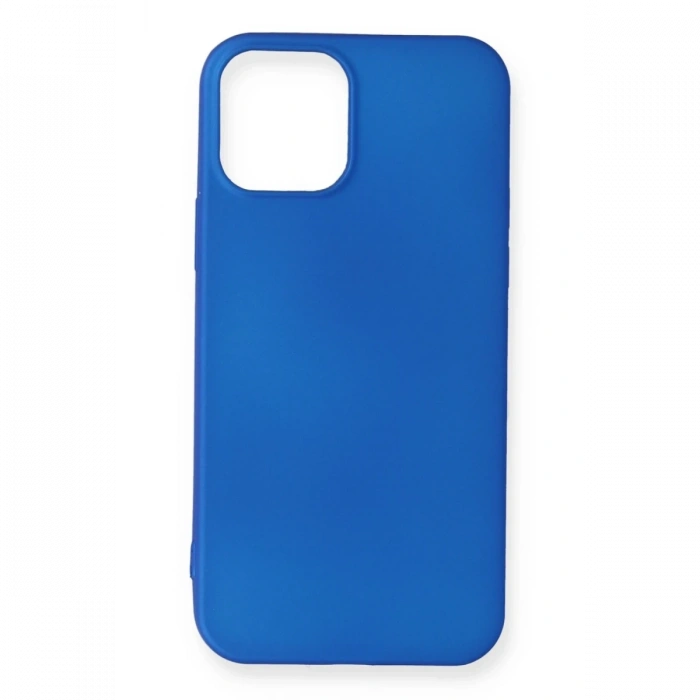 Mey İthalat®   iPhone 12 Mini Kılıf First Silikon - Mavi