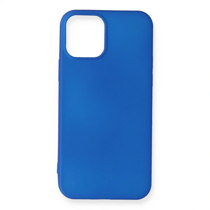 Mey İthalat®   iPhone 12 Mini Kılıf First Silikon - Mavi
