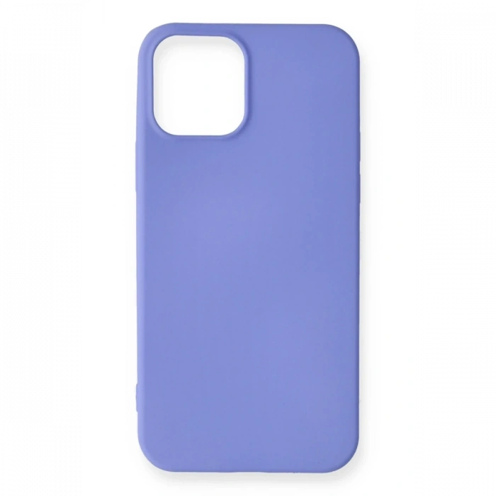 Mey İthalat®   iPhone 12 Mini Kılıf First Silikon - Mor