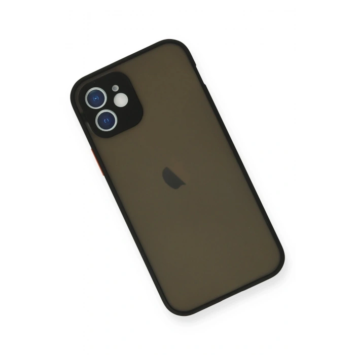 Mey İthalat®   iPhone 12 Mini Kılıf Montreal Silikon Kapak - Siyah