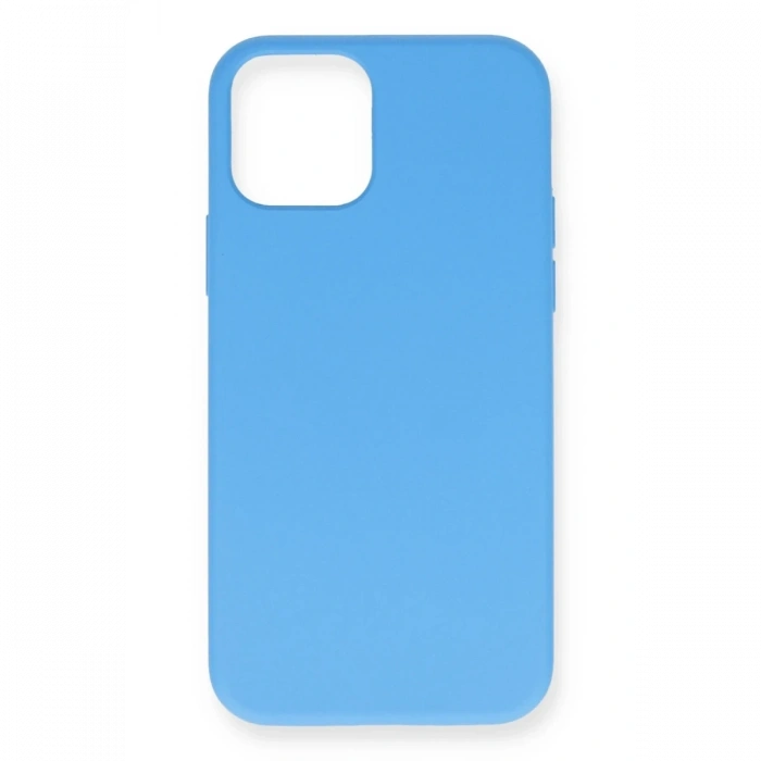 Mey İthalat®   iPhone 12 Mini Kılıf Nano içi Kadife Silikon - Mavi