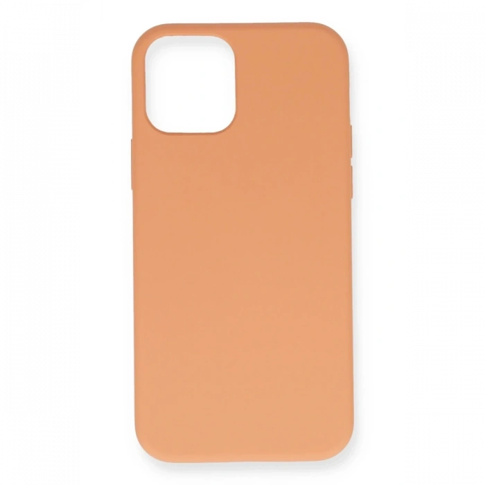 Mey İthalat®   iPhone 12 Mini Kılıf Nano içi Kadife Silikon - Turuncu