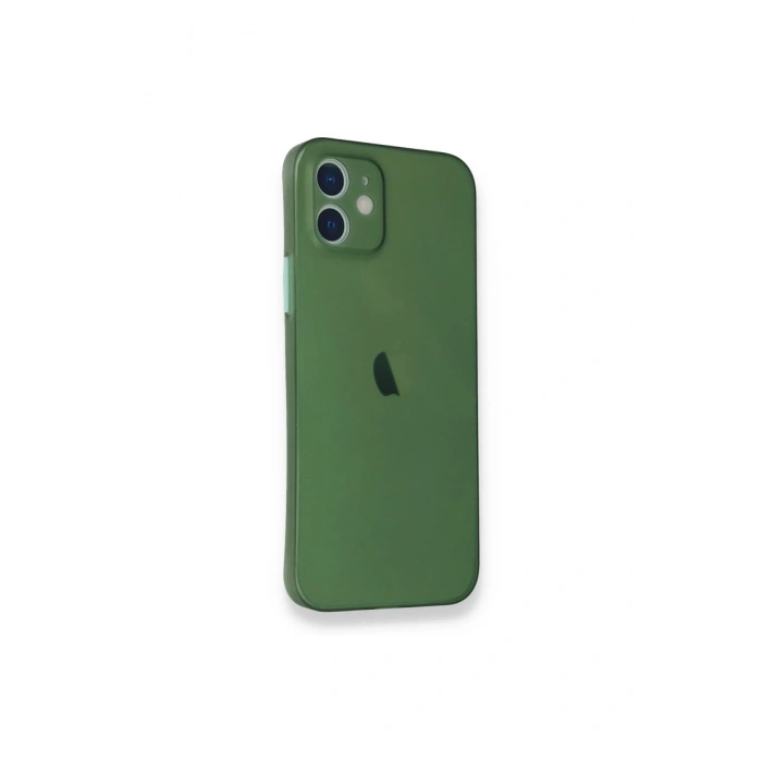 Mey İthalat®   iPhone 12 Mini Kılıf PP Ultra İnce Kapak - Yeşil