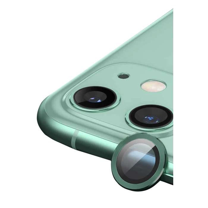 Mey İthalat®   iPhone 12 Mini Raze Metal Kamera Lens - Yeşil