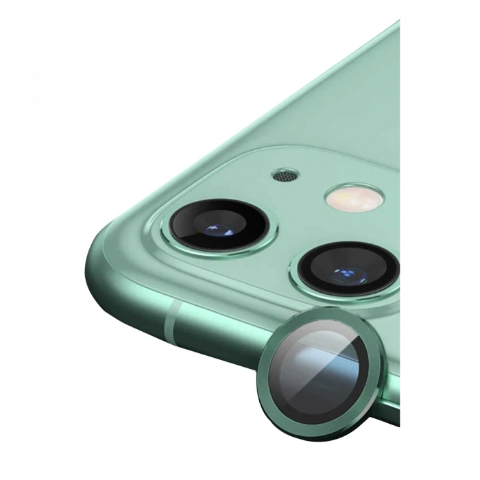 Mey İthalat®   iPhone 12 Mini Raze Metal Kamera Lens - Yeşil