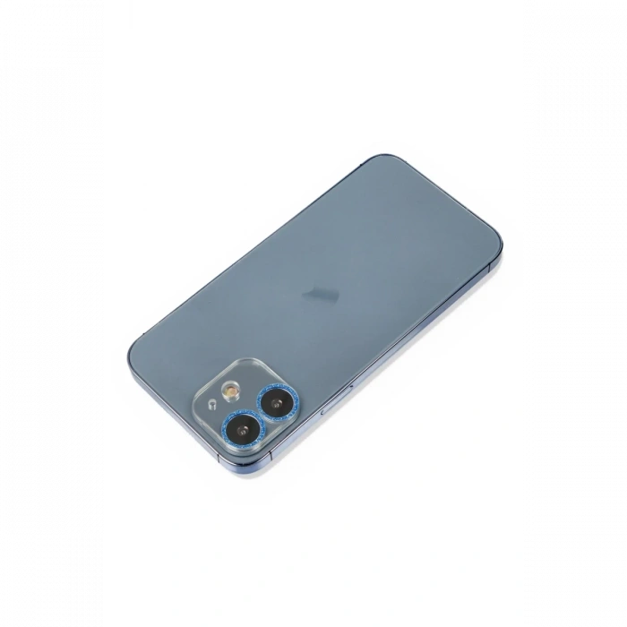 Mey İthalat®   iPhone 12 Mini Shine Kamera Lens Koruma Cam - Mavi