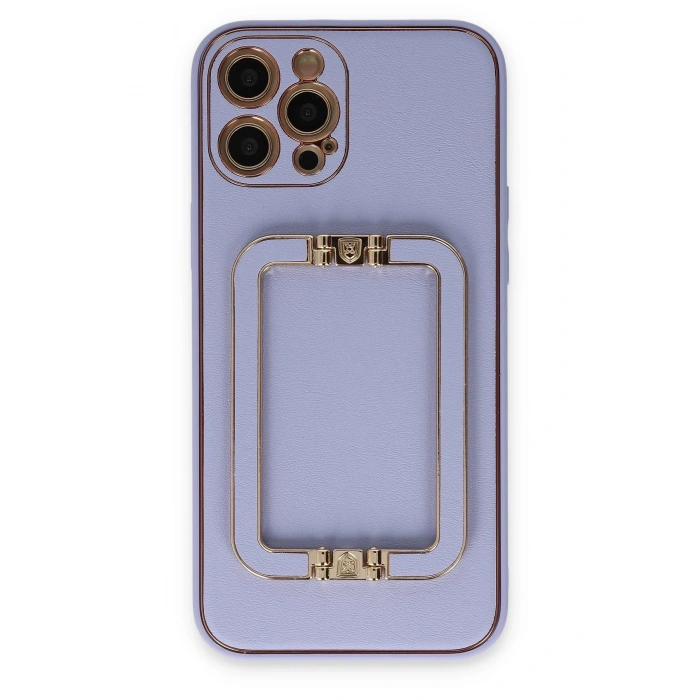 Mey İthalat®   iPhone 12 Pro Kılıf Coco Elit Kapak - Lila