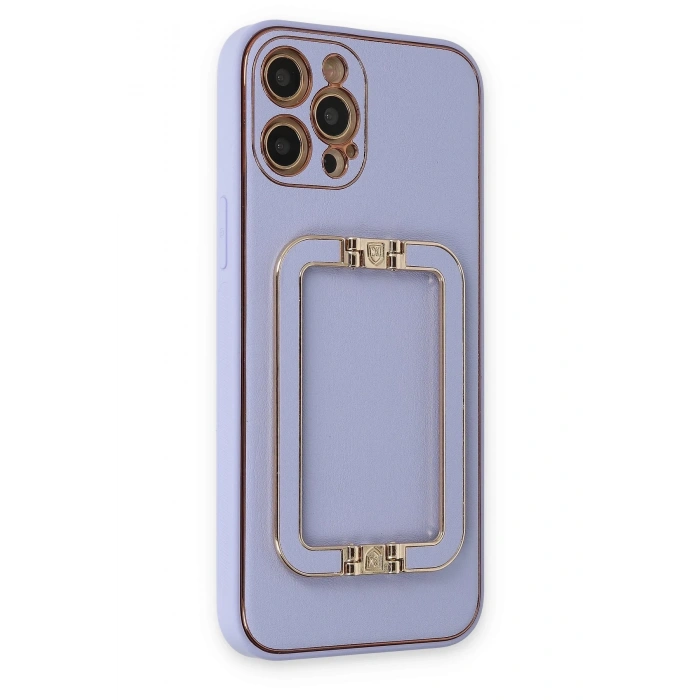Mey İthalat®   iPhone 12 Pro Kılıf Coco Elit Kapak - Lila