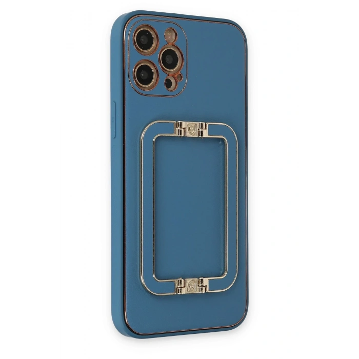 Mey İthalat®   iPhone 12 Pro Kılıf Coco Elit Kapak - Mavi